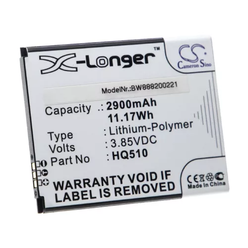 VHBW Mobile Phone Battery for Nokia HQ510 - 2900 mAh 3.85 V Li-Polymer