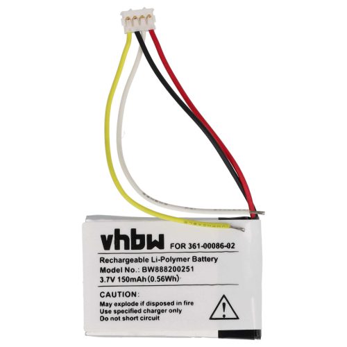 VHBW Fahrrad GPS Computerakku 361-00086-02, 6ES142148 - 150 mAh 3,7 V Li-Polymer