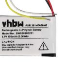 VHBW Fahrrad GPS Computerakku 361-00086-02, 6ES142148 - 150 mAh 3,7 V Li-Polymer