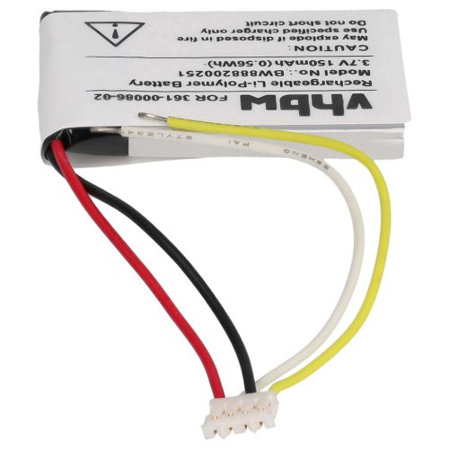 VHBW Fahrrad GPS Computerakku 361-00086-02, 6ES142148 - 150 mAh 3,7 V Li-Polymer