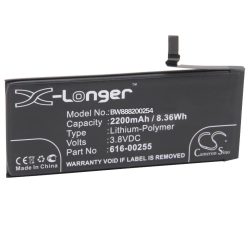   Mobiltelefon akkumulátor  Apple 616-00255 - 2200 mAh 3,8 V Li-polimer