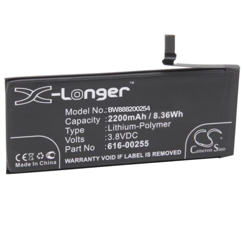 Mobiltelefon akkumulátor  Apple 616-00255 - 2200 mAh 3,8 V Li-polimer