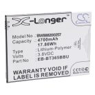 VHBW Tablet Battery for Samsung EB-BT365BBU, EB-BT365BBC, EB-BT365BBE - 4700 mAh 3.8 V Li-Polymer