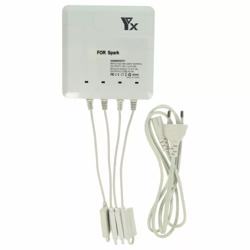 VHBW 6 in 1 Charger for DJI Spark Drone Battery, Remote Control, Smartphone