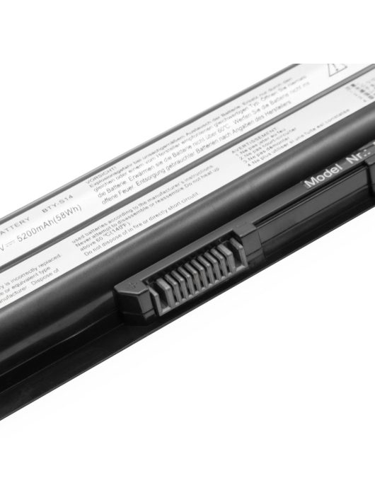 Notebook akkumulátor  Medion BTY-S14, 40029150, 40029231, 40029683 - 5200 mAh 11,1 V Li-Ion, fekete