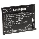 VHBW Mobile Phone Battery for Meilan BA712 - 2900 mAh 3.85 V Li-Polymer - Smartphone Battery