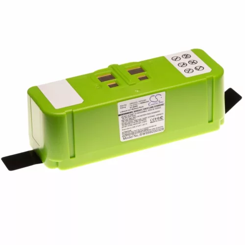 VHBW Akkumulátor iRobot 4374392, 4462425, 4376392, 2130LI, 4502233 típusokhoz - 4000 mAh, 14,4 V, Li-Ion