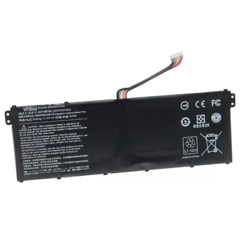 VHBW Notebook akkumulátor  Acer AC14B13J, 4ICP5/57/80, AC14B18J - 3500 mAh 11,4 V Li-polimer