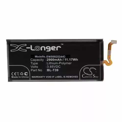 VHBW Mobile Phone Battery LG BL-T39, EAC63878401 - 2900 mAh 3.85 V Li-Polymer