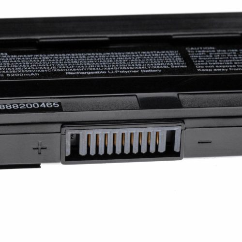 VHBW Notebook Battery Asus 07G016H31875M, A31-K53, 0B20-00X50AS - 5200 mAh 10.8 V Li-Ion, black