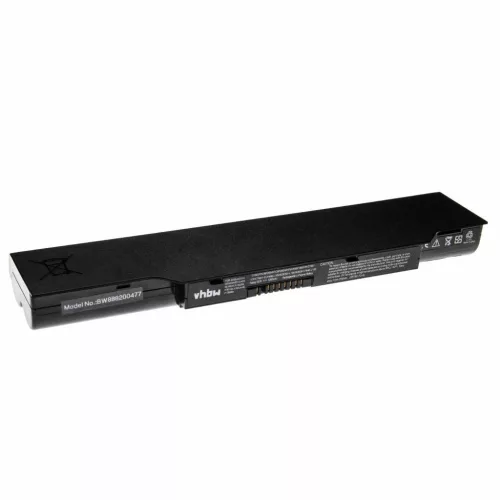 VHBW Notebook Battery Fujitsu Siemens CP477891-03, CP477891-01 - 5200 mAh 10.8 V Li-Polymer, black