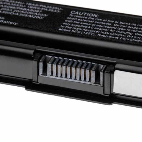 Notebook akkumulátor  Toshiba PA3533U-1BRS, PA3533U-1BAS - 5200 mAh 10,8 V Li-polimer, fekete