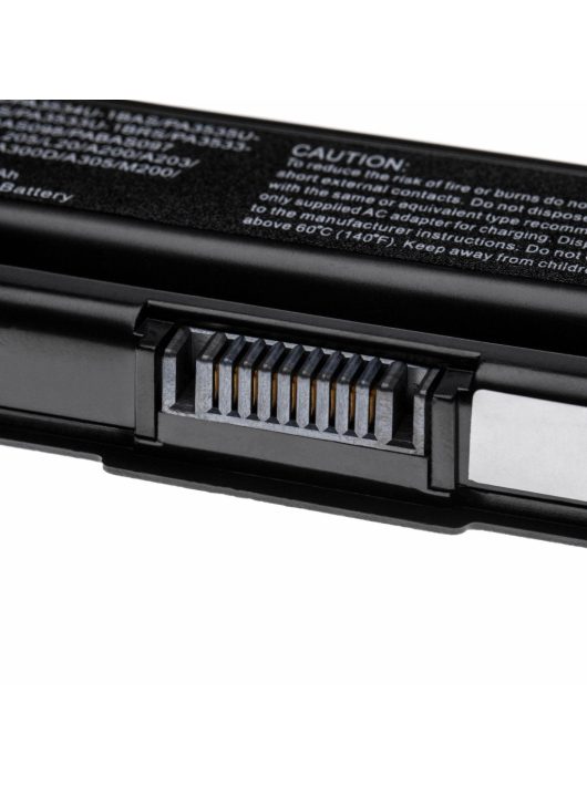 Notebook akkumulátor  Toshiba PA3533U-1BRS, PA3533U-1BAS - 5200 mAh 10,8 V Li-polimer, fekete