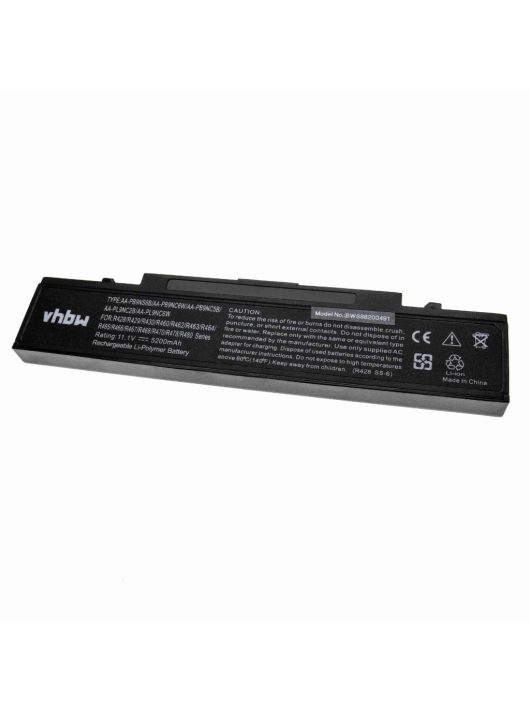 Notebook akkumulátor  Samsung AA-PB6NC6B, AA-PB6NC6W, AA-PB9MC6B - 5200 mAh 11,1 V Li-Ion, fekete