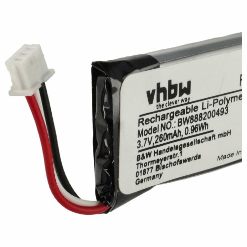 VHBW Kabellose Kopfhörer Akku Sennheiser 504374, BATT-03 - 200 mAh 3,7 V Li-Polymer