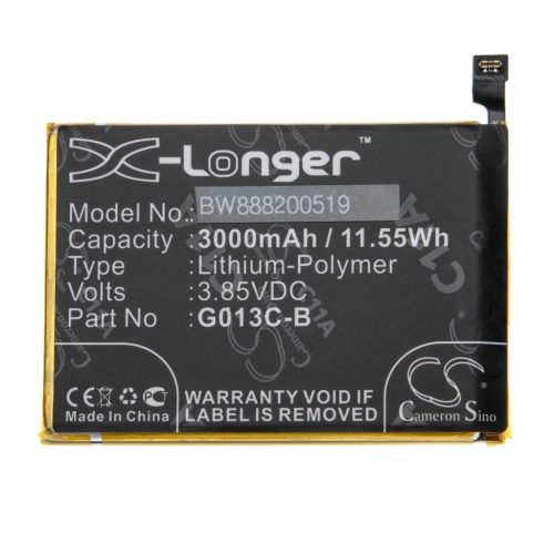 VHBW Mobile Phone Battery for Google G013C-B, 823-00086-01 - 2900 mAh 3.85 V Li-Polymer - Smartphone Battery