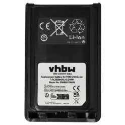   VHBW Radio Akku FNB-V132Li, FNB-V131Li - 2600 mAh 7,4 V Li-Ion