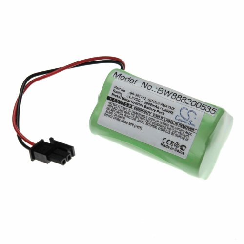 VHBW Alarmanlagen Akku GP230AAH4YMX, GP130AAM4YMX, 99-301712, 103-303707 - 2000 mAh 4,8 V NiMH
