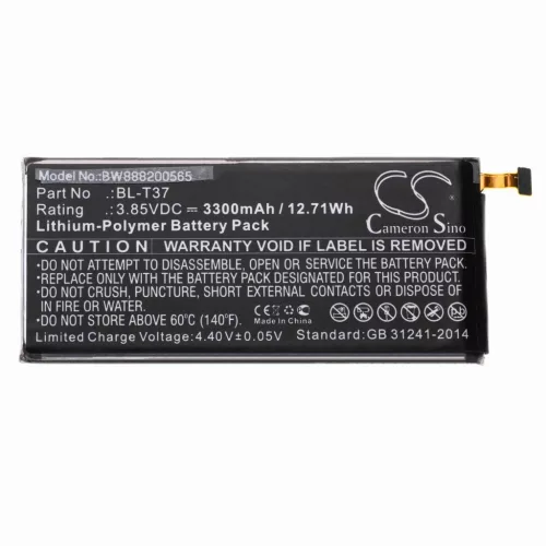 VHBW Mobiltelefon Akku für LG EAC63958201, BL-T37 - 3300 mAh 3,85 V Li-Polymer