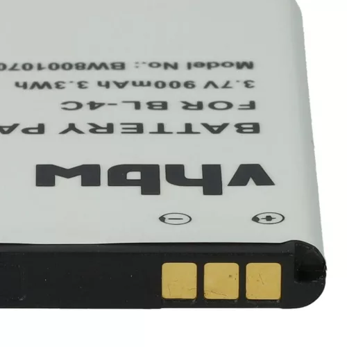 VHBW Vezetékes telefon akku Snom 00001595, 02-109457, 60020438 - 900 mAh 3,7 V Li-Ion