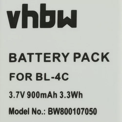 VHBW Vezetékes telefon akku Snom 00001595, 02-109457, 60020438 - 900 mAh 3,7 V Li-Ion
