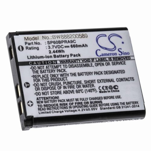 Akkumulátor BenQ DLI216-hoz - 660 mAh, 3,7 V, Li-Ion