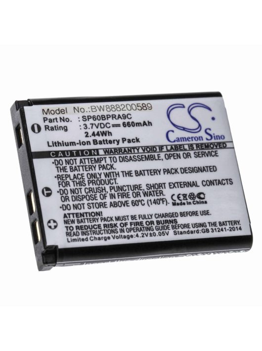 Akkumulátor BenQ DLI216-hoz - 660 mAh, 3,7 V, Li-Ion