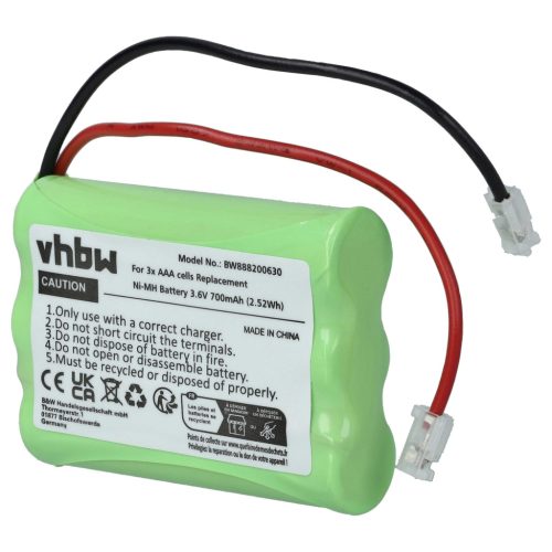 VHBW Univerzális Akkumulátor HR03 - 700 mAh 3,6 V NiMH