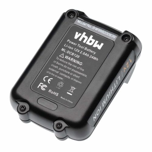 VHBW Electric hand tool battery for DeWalt 12V Max Li-Ion tools - 2000 mAh, 12V, Li-Ion