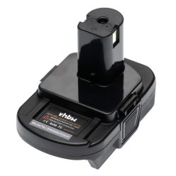   Akkumulátor adapter Stanley-hez, Black & Deckerhez, porterkábel barkácseszköz (20 V-tól 18 V-ig) stb., + USB-port