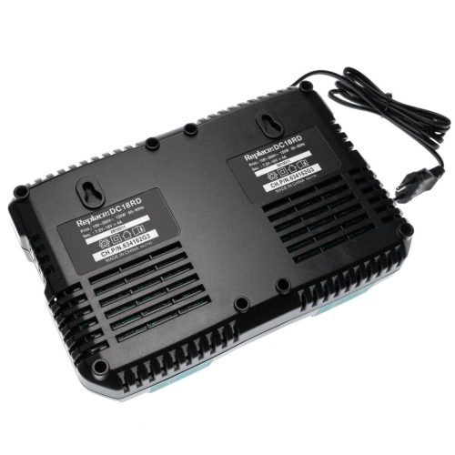 VHBW Dual Charger replaces Makita DC18RD, 196933-6 type for MakitaPower Tool batteries etc. Li-Ion 14.4 V / 18 V