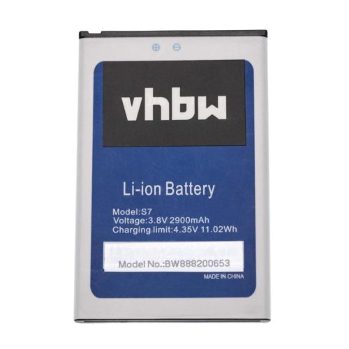 VHBW Mobile Phone Battery for HomTom S7 - 2900 mAh 3.8 V Li-Ion - Smartphone Battery