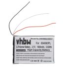 VHBW GPS Akku 604060, 604060PL - 1600 mAh 3,7 V Li-Polymer