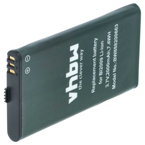 VHBW Radio Akku Hytera BL2009 - 2000 mAh 3,7 V Li-Ion