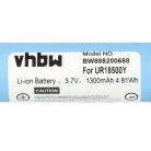 VHBW Electric Shaver Battery Braun 81377206, 67030925 - 1300 mAh 3.7 V Li-Ion