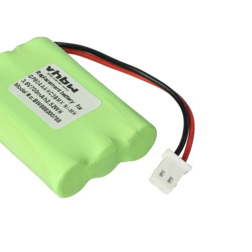 VHBW Babyphone Akku für Motorola HRMR03, GP80AAAHC3BMX - 700 mAh 3,6 V NiMH