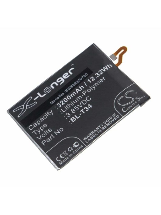 Mobiltelefon akkumulátor  LG BL-T34, EAC63538921 - 3200 mAh 3,85 V Li-polymer