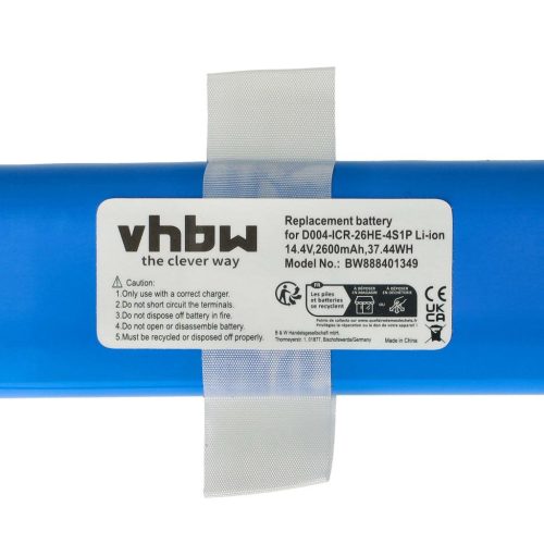 VHBW Akku Hoover 440011973 - 2600 mAh, 14,4 V, Li-Ion