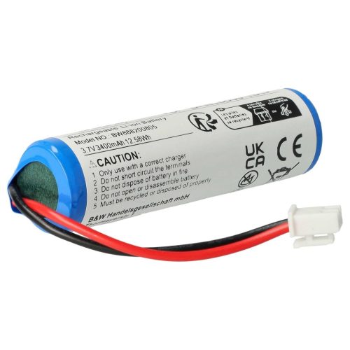 VHBW Battery for Leifheit BFN18650 1S1P - 3400 mAh, 3.7 V, Li-Ion