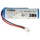 VHBW Battery for Leifheit BFN18650 1S1P - 3400 mAh, 3.7 V, Li-Ion