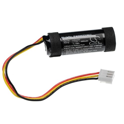 VHBW Akkumulátor  Harman / Kardon ICR22650 Harman / Kardon hangszórót - Li-Ion 3000 mAh