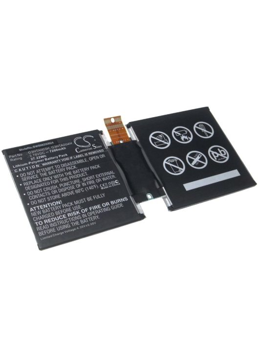 Táblagép akkumulátor Microsoft G3HTA003H, G3HTA004H, G3HTA007H - 7200 mAh 3,78 V Li-polimer