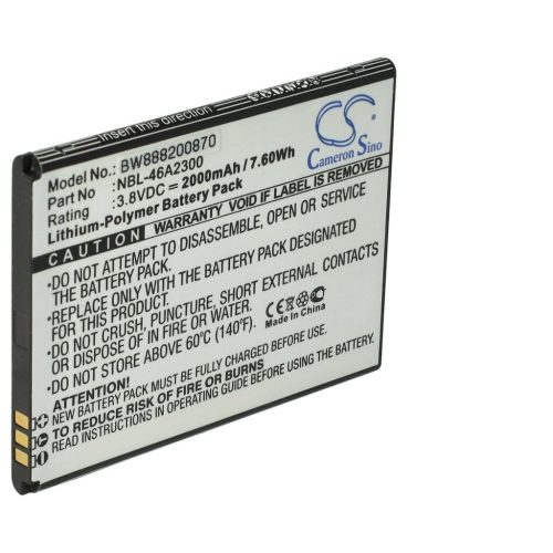 VHBW Mobile Phone Battery for TP-Link NBL-46A2300 - 2000 mAh 3.8 V Li-Polymer - Smartphone Battery