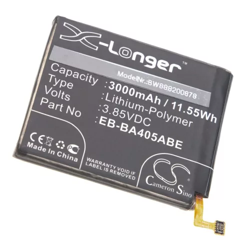 VHBW Mobile Phone Battery Samsung GH82-19582A, EB-BA405ABE - 3000 mAh 3.85 V Li-polymer