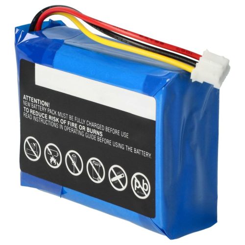 VHBW akkumulátor Philips 104050-2S, 2ICP11/41/54 Philips hangszórót - Li-polimer 2500 mAh