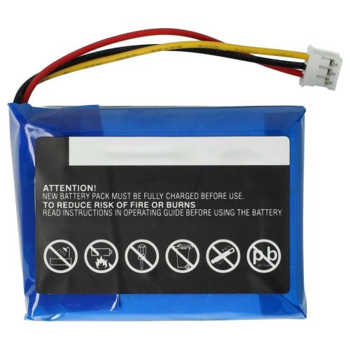 VHBW akkumulátor Philips 104050-2S, 2ICP11/41/54 Philips hangszórót - Li-polimer 2500 mAh