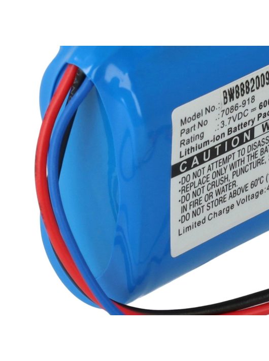 Fűnyíró akkumulátor Wolf-Garten 7086-918-hoz - 6000 mAh 3,7 V Li-Ion