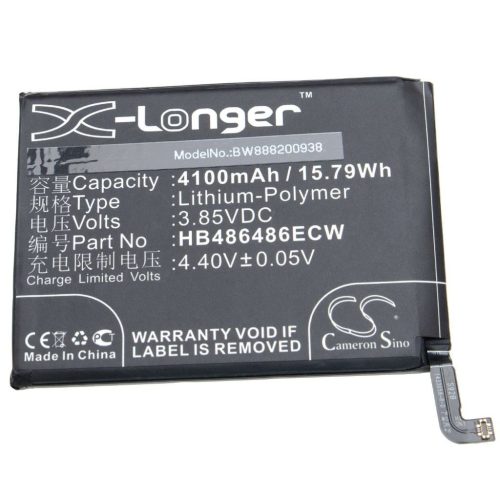 VHBW Mobile Phone Battery for Huawei HB486486ECW - 4100 mAh 3.85 V Li-Polymer - Smartphone Battery