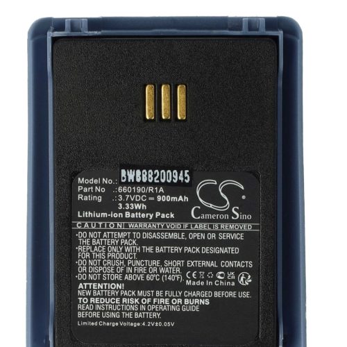 VHBW Wired phone battery Alcatel 3BN78404AA, WH1-EABA/1A1, 0480468 - 900 mAh 3.7 V Li-Ion