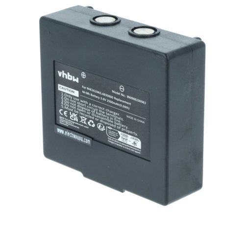 VHBW Remote Control Battery KH68300990, EX2-22 - 2500 mAh 3.6 V NiMH